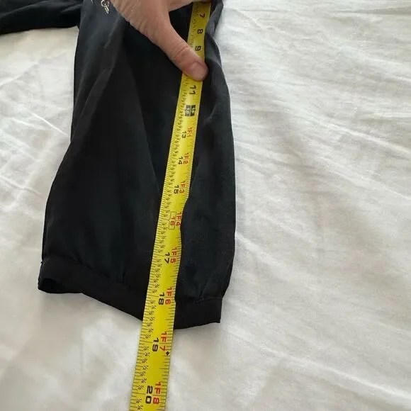 Y2K Juicy Couture Black Silk Shirtdress with Gold Buttons size 14 - Picture 8 of 9